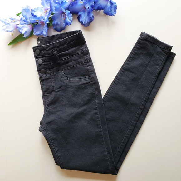 Charlotte Russe Denim - Charlotte Russe Ash/Black High Waisted Skinny Jean